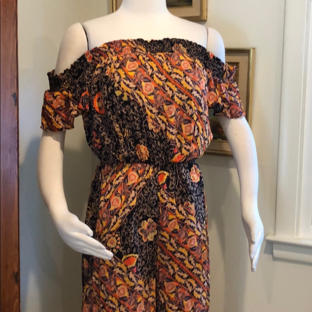 Free People Carmen Pattern jumpsuit NWT Off - Picture 2 of 8